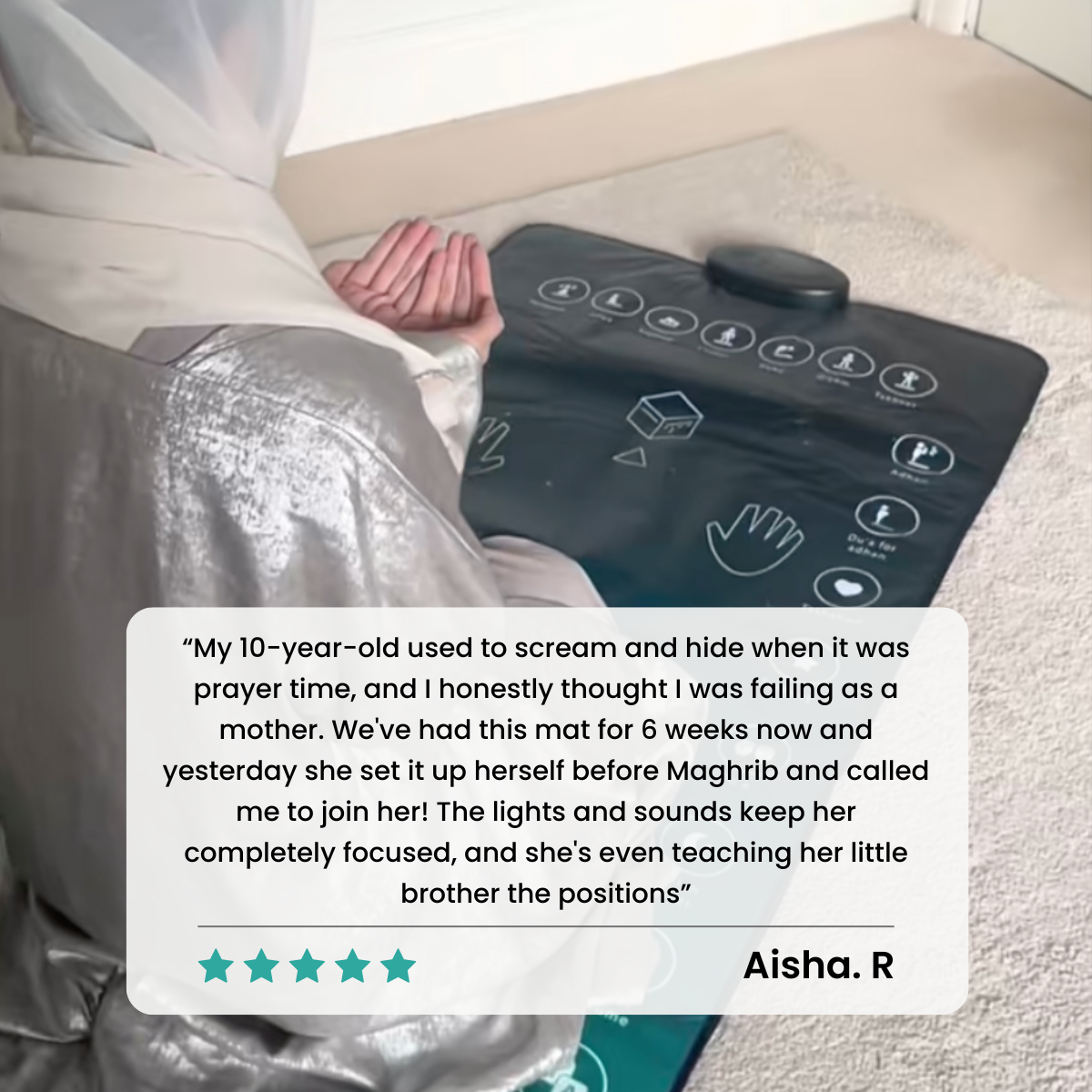 Salah Steps™ Guided Prayer Mat